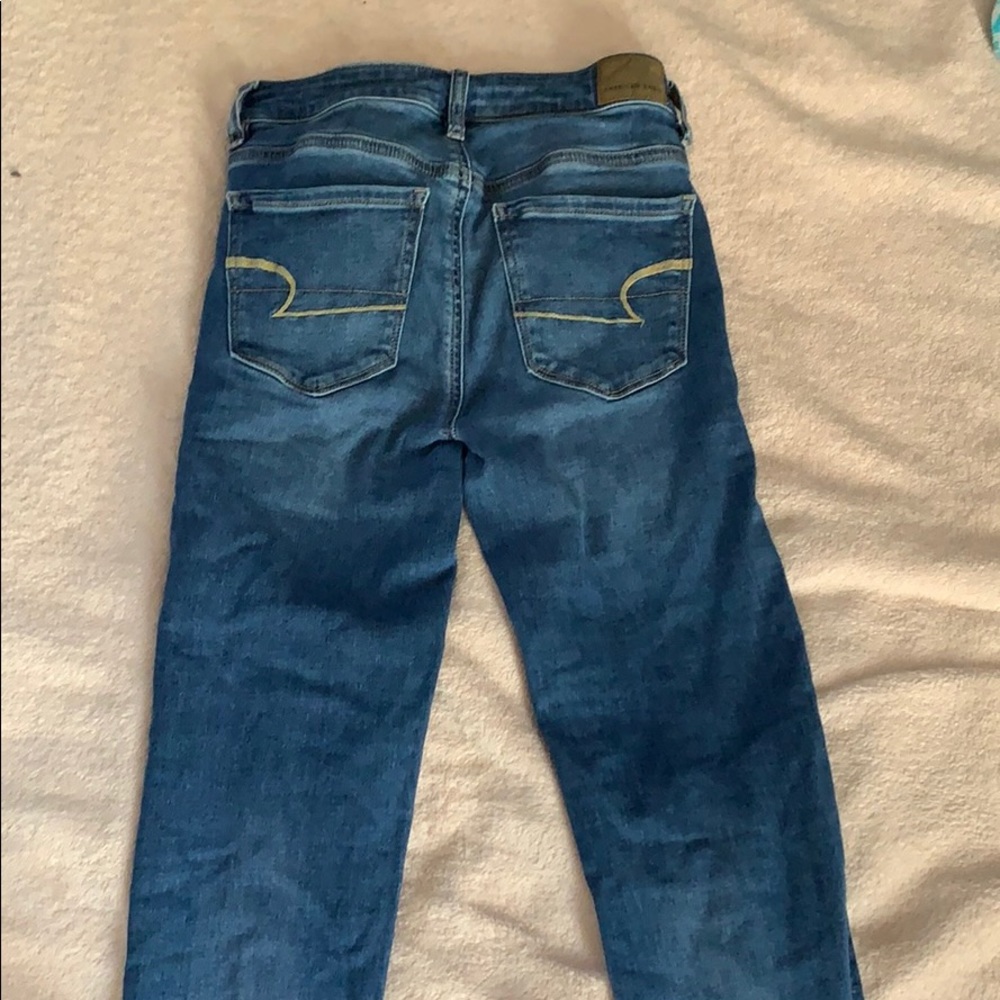 american eagle high waisted skinny jeans